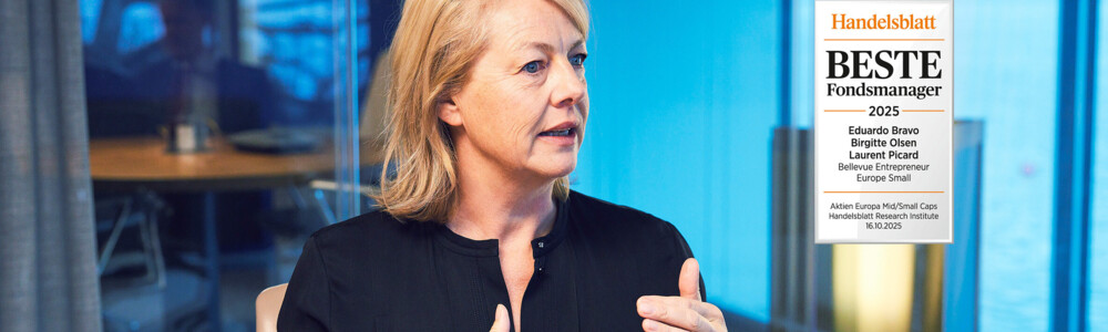 The Bellevue Entrepreneur Europe Small Fund has received multiple awards in recent days. The team led by Birgitte Olsen impressed with its excellent management of European small and mid cap equities and outstanding performance. Three questions for Birgitte Olsen.