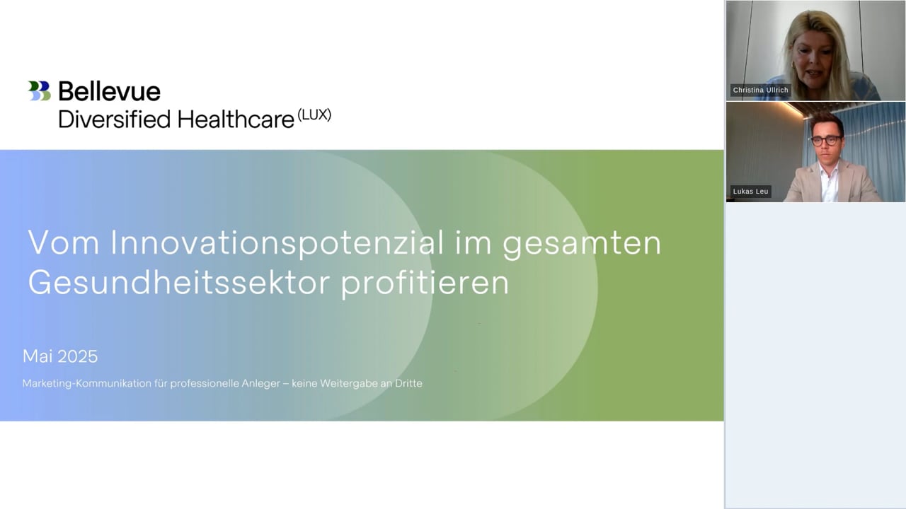Webinar Diversified Healthcare - Vom Innovationspotenzial im gesamten Gesundheitssektor profitieren